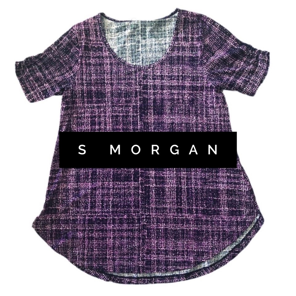 NWT LulaRoe Small Morgan Top Shirt Tee Purple
